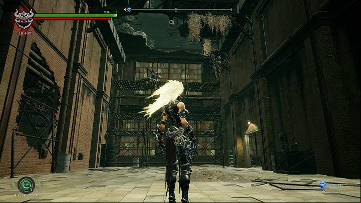 Watch out for one hanging enemy and an opponent who walks on the scaffolding - Festering pool | Darksiders 3 Walkthrough - Walkthrough - Darksiders 3 Guide