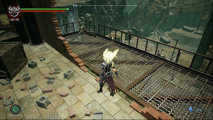 Collect the item from the balcony and return inside - Festering pool | Darksiders 3 Walkthrough - Walkthrough - Darksiders 3 Guide