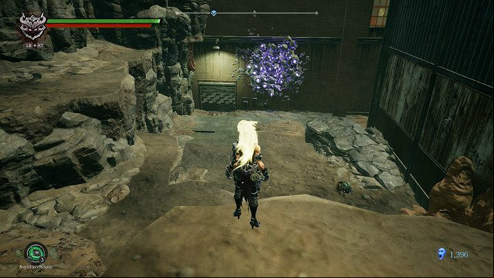 Your task will be to destroy the purple wall - Festering pool | Darksiders 3 Walkthrough - Walkthrough - Darksiders 3 Guide