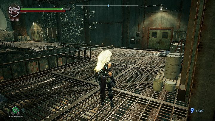 Youll land on the upper level of the hangar - The drowned district | Darksiders 3 Walkthrough - Walkthrough - Darksiders 3 Guide