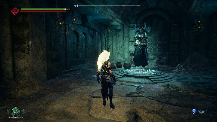 In the first place, it is worth to mark the checkpoint and take care of the collected souls, strengthen the weapon or assign any leftover Attribute points - Forgotten Lake | Darksiders 3 Walkthrough - Walkthrough - Darksiders 3 Guide