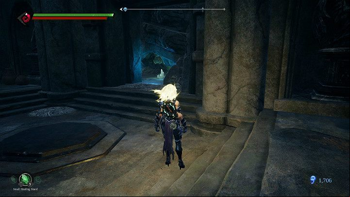Break the obstacles blocking the corridor and enter - Forgotten Lake | Darksiders 3 Walkthrough - Walkthrough - Darksiders 3 Guide