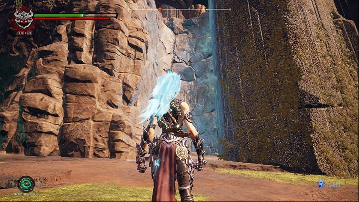 Go to the area shown in the picture above and use the Ice Hollow to yourself at the top - The way to The Scar | Darksiders 3 Walkthrough - Walkthrough - Darksiders 3 Guide
