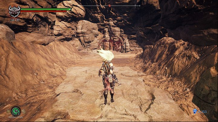 On the above screen you can see a narrow age in the wall - The way to The Scar | Darksiders 3 Walkthrough - Walkthrough - Darksiders 3 Guide