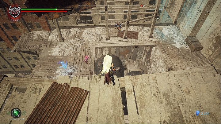 At the bottom, youll find a battle with several enemies and souls to gather - The Lowlands | Darksiders 3 Walkthrough - Walkthrough - Darksiders 3 Guide