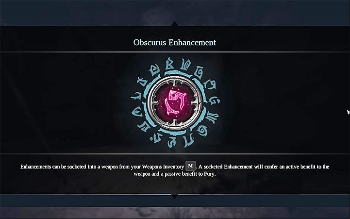 You can find Enhancements among the normal loot (check all orange orbs you find) or buy them from Vulgrim - How to install weapon upgrades in Darksiders 3? - FAQ - Darksiders 3 Guide