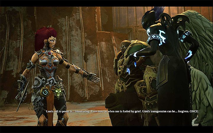 The encounter against Desire is unique, as in the second part of the battle, Archangel Usiel appears - Darksiders 3 Guide