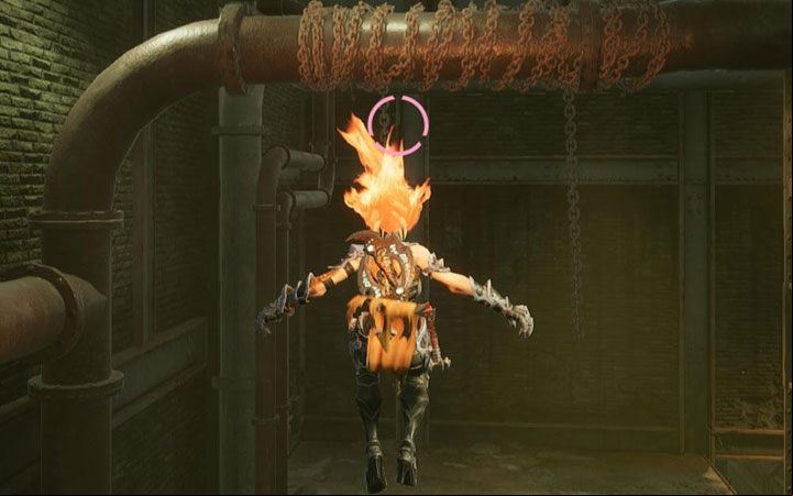 Catching hooks next to pipes, horizontal beams, and other similar objects is more difficult than it seems - Darksiders 3 Guide