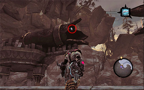 2) You can find the stone near the entrance to the Scar, one of the optional dungeons of the game, located in the south of the Charred - Power Stonebites locations - Forge Lands - Sticks and Stones - Darksiders II - Game Guide and Walkthrough
