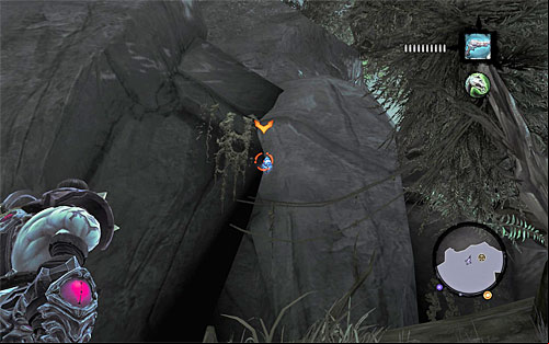 1) You can find the stone south of where Blackroot is, the current mission's quest giver - Mystic Stonebites locations - Forge Lands - Sticks and Stones - Darksiders II - Game Guide and Walkthrough