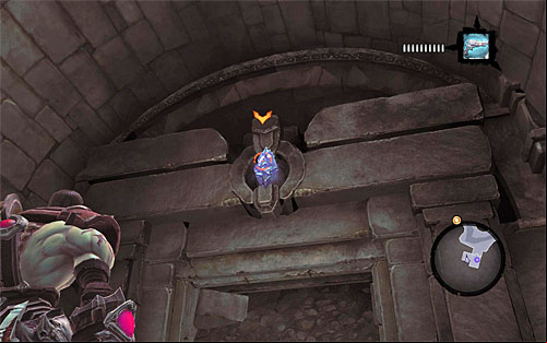 3) You can find the stone within the ruins in the west of the Charred , by the path leading to the Cauldron (screenshot 1) - Mystic Stonebites locations - Forge Lands - Sticks and Stones - Darksiders II - Game Guide and Walkthrough