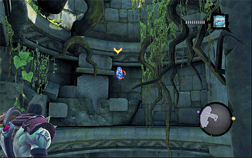 1) The stone is hidden inside the small ruins located in the north-west (screenshot 1) - Mystic Stonebites locations - Forge Lands - Sticks and Stones - Darksiders II - Game Guide and Walkthrough