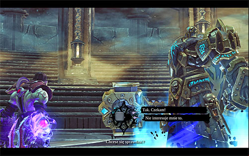 Upon arriving at the Crucible, listen carefully to the fight manager as he explains the rules of this place - The Crucible - Other - Darksiders II - Game Guide and Walkthrough