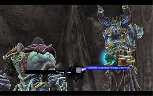 Apart from selling all four chapters of the Book of the Dead to Vulgrim, make sure to select the dialogue option I've managed to complete the Book of the Dead (the above screen) - Finishing the quest - The Book of the Dead - Darksiders II - Game Guide and Walkthrough