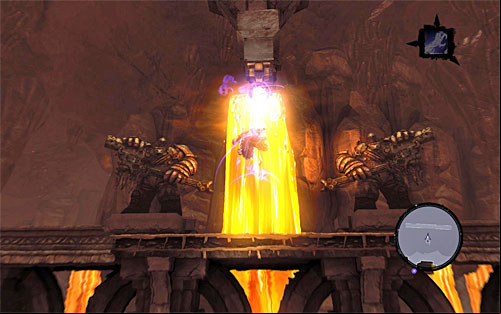 Use Death Grip on the first one and grab a Boatman Coin after landing on a shelf - The Nook - The lower levels of the dungeon - Additional Locations - Darksiders II - Game Guide and Walkthrough