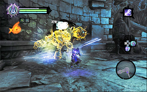 Take a look inside the two chests in the new chamber and continue north - Shattered Forge - Additional Locations - Darksiders II - Game Guide and Walkthrough