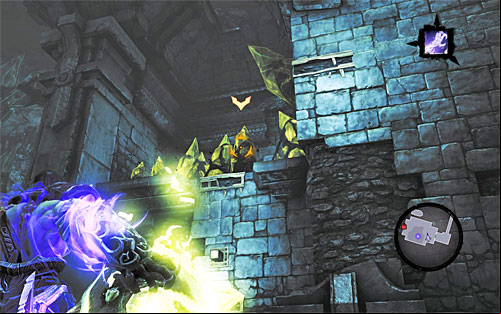 Grab another shadowbomb and jump down to the bottom - Shattered Forge - Additional Locations - Darksiders II - Game Guide and Walkthrough