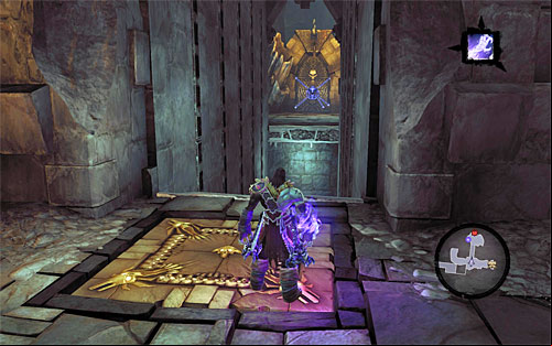 Stand on the pressure plate illustrated above - The Breach - Exploring The Breach - Additional Locations - Darksiders II - Game Guide and Walkthrough
