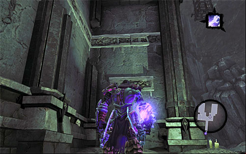 Head south now, turn east and make your way up where shown - Sentinel's Gaze - Exploring Sentinels Gaze - Additional Locations - Darksiders II - Game Guide and Walkthrough