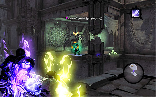 Stay on the secured balcony and activate Soul Splitter - Sentinel's Gaze - Exploring Sentinels Gaze - Additional Locations - Darksiders II - Game Guide and Walkthrough