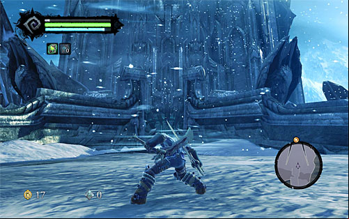Afterwards, take an interest in the corpses of the defeated skeletons to find gold and random items, which you pick up by pressing the E button - Find the Keeper of Secrets - Find a Way to Save War - Darksiders II - Game Guide and Walkthrough