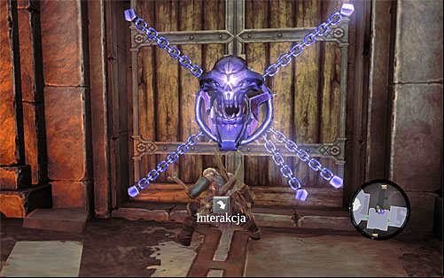 When you reach the closed door, you'll be welcomed by a new group of Constructs, which of course you need to take down - Restore the Fire of the Mountain (2) - The Fire of the Mountain - Darksiders II - Game Guide and Walkthrough