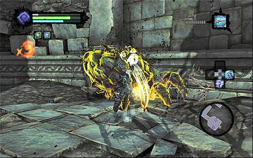 Soon, a mini-boss called Earth Crag will in - Restore the Tears of the Mountain (1) - The Tears of the Mountain - Darksiders II - Game Guide and Walkthrough