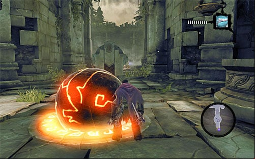 Once in the new area, use the pistol to destroy the dormant shadowbombs and