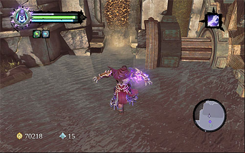 Jump into water and swim East, i - Wake up the Keeper (3) - The Heart of the Mountain - Darksiders II - Game Guide and Walkthrough