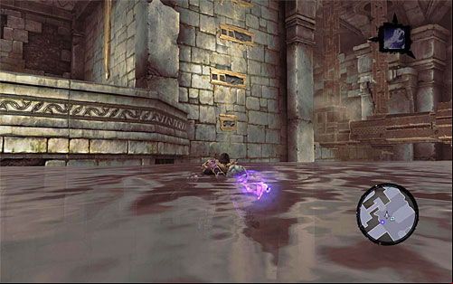 As you get to the room with the three lowered drawbridges youll have to solve a simple puzzle of how to unlock the age for Karn - Wake up the Keeper (3) - The Heart of the Mountain - Darksiders II - Game Guide and Walkthrough