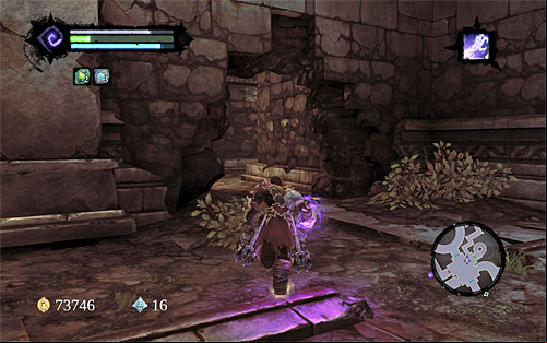 After you get to the chamber, whose door was locked earlier, make use of the Northern age you ignored before (the above screenshot), which is a series of narrow corridors - Find the Keeper - The Heart of the Mountain - Darksiders II - Game Guide and Walkthrough