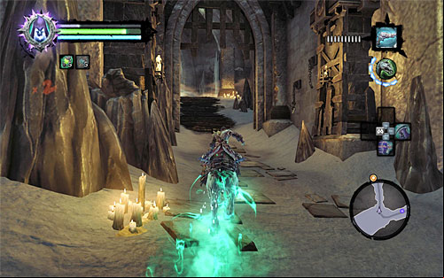Watch your steps in the spot shown in the above screenshot, because you need to turn right here (to the West) - Find the Eternal Throne (2) - The Lord of Bones - Darksiders II - Game Guide and Walkthrough