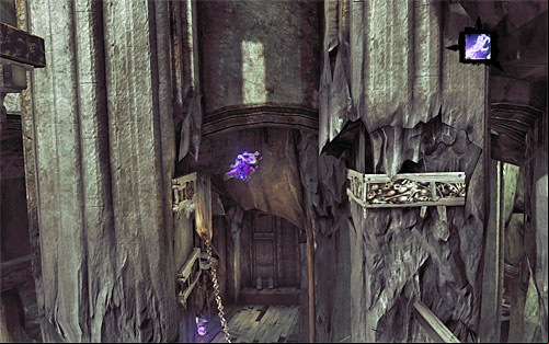 Continue using the ledges, and in the spot shown in the above screenshot, jump back - Go to the throne room - The Lord of Bones - Darksiders II - Game Guide and Walkthrough