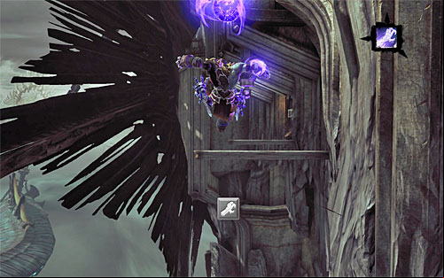 Just like before, you need to lower yourself to a small vertical pole - Go to the throne room - The Lord of Bones - Darksiders II - Game Guide and Walkthrough