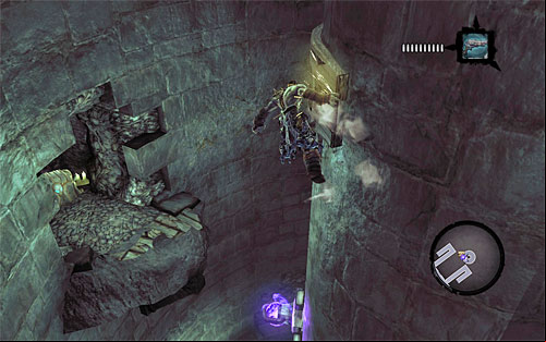 Go straight ahead and you'll reach a demolished staircase - Summon the Arena Champion (1) - The Toll of Kings - Darksiders II - Game Guide and Walkthrough