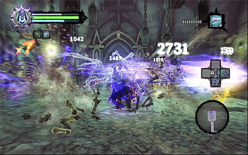 Look inside the chest and proceed forth, wall-running when necessary - Summon the Arena Champion (1) - The Toll of Kings - Darksiders II - Game Guide and Walkthrough