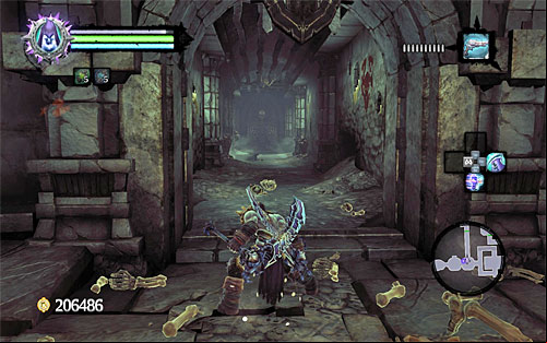 A group of Skeletons will spawn nearby, but more importantly, the game has unlocked a new east ageway (the above screen) - Summon the Arena Champion (1) - The Toll of Kings - Darksiders II - Game Guide and Walkthrough