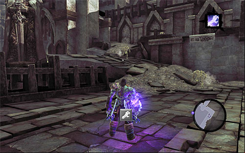 Start off by getting rid of a group of Skeletons which have shown up on the arena, and then use one of the narrow ages to go back to the upper balconies - Summon the Arena Champion (1) - The Toll of Kings - Darksiders II - Game Guide and Walkthrough