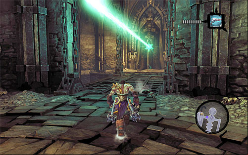 Your destination is a chamber with a new statue and an active lantern - Summon the Arena Champion (2) - The Toll of Kings - Darksiders II - Game Guide and Walkthrough
