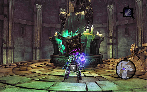 Take the lantern to the statue and rotate it left so that it unlocked the age to the south corridor again - Summon the Arena Champion (2) - The Toll of Kings - Darksiders II - Game Guide and Walkthrough