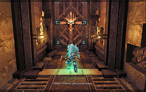 Now, go back to the chamber with the lift and notice that striking the right crystals is an equivalent of choosing floors - Resurrect Phariseer (1) - Phariseer - Darksiders II - Game Guide and Walkthrough