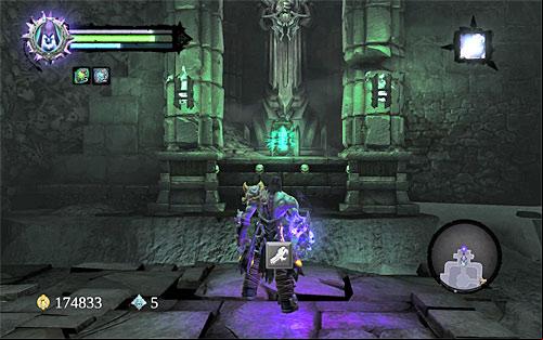 While you're there, look around for a chest hiding a Dungeon Map - Find the first Soul - Judicator - Darksiders II - Game Guide and Walkthrough