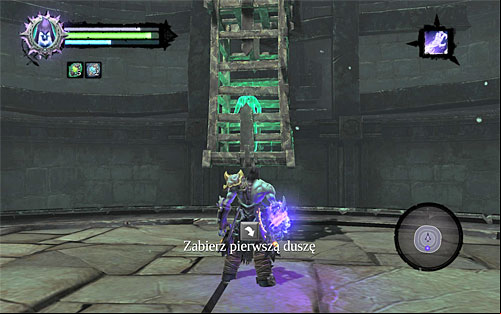 Wait for Death to reach the top interactive edge - Find the first Soul - Judicator - Darksiders II - Game Guide and Walkthrough