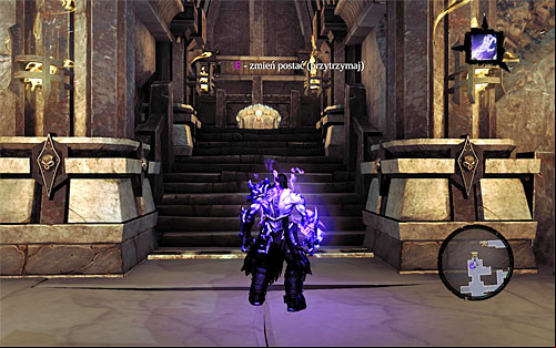Remain in the eastern part of the room for a moment and turn your attention to two pressure plates around - Explore the City of the Dead - western part - The City of the Dead - Darksiders II - Game Guide and Walkthrough