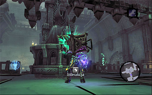 Enter the room that you have already explored, but this time, focus on mounting the lantern on the statue (the above screenshot) - Explore the City of the Dead - return to the western part - The City of the Dead - Darksiders II - Game Guide and Walkthrough