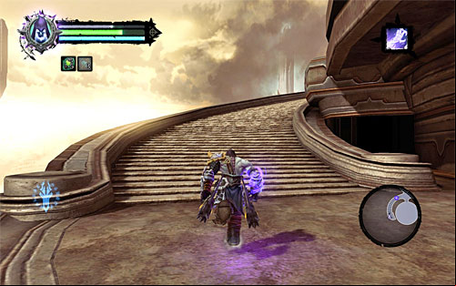 Continue climbing up with the help of creepers, projections and edges - Find Archont - Key to Redemption - Darksiders II - Game Guide and Walkthrough