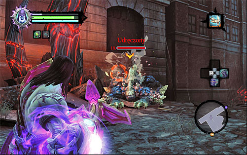 After you reach the crossroads, you will be, for the first time, attacked by a huge beast called the Suffering that will appear to your left - Find the first part of the Rod - The Rod of Arafel - Darksiders II - Game Guide and Walkthrough