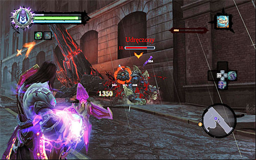 I suggest to attack the Suffering from a large distance, to the extent to which it is possible and discharge Salvation - Find the first part of the Rod - The Rod of Arafel - Darksiders II - Game Guide and Walkthrough