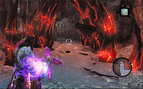 Resume exploring the area only after you dispose of the monster - Find the first part of the Rod - The Rod of Arafel - Darksiders II - Game Guide and Walkthrough