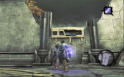 Go straight ahead and use the interactive edges ahead of you, to return to the upper level of the explored area - Find the Scribe - eastern part of the Citadel (1) - Stains of Heresy - Darksiders II - Game Guide and Walkthrough
